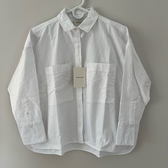 🆕 EVERLANE The Boxy Oxford in perfect New With Tags Condition - Picture 2 of 8